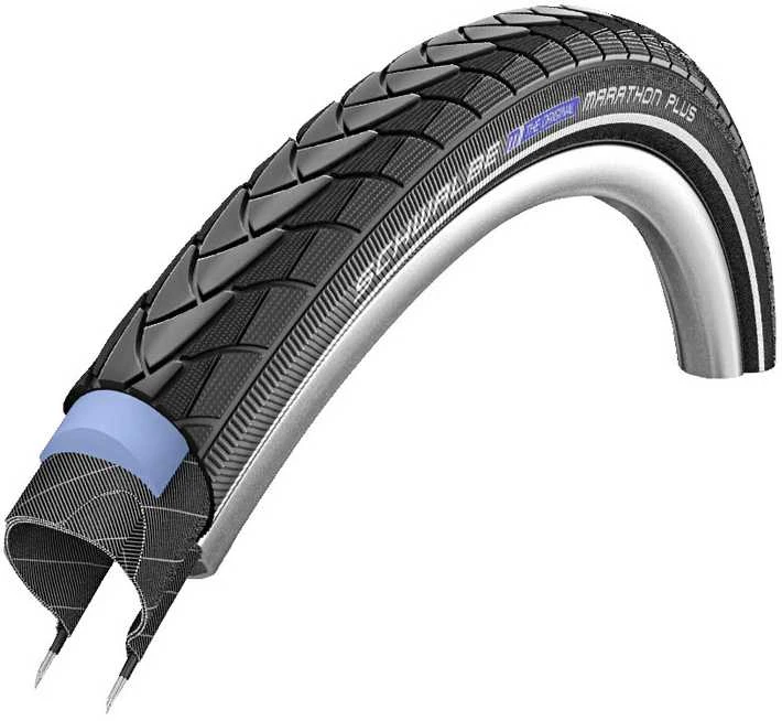 Padanga 28" Schwalbe Marathon Plus HS 348 Perf Wired 32-622 Juodas-Reflex