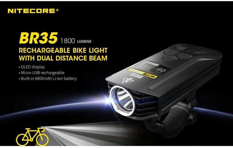 Nitecore BR35 dviračio žibintas 1800lm