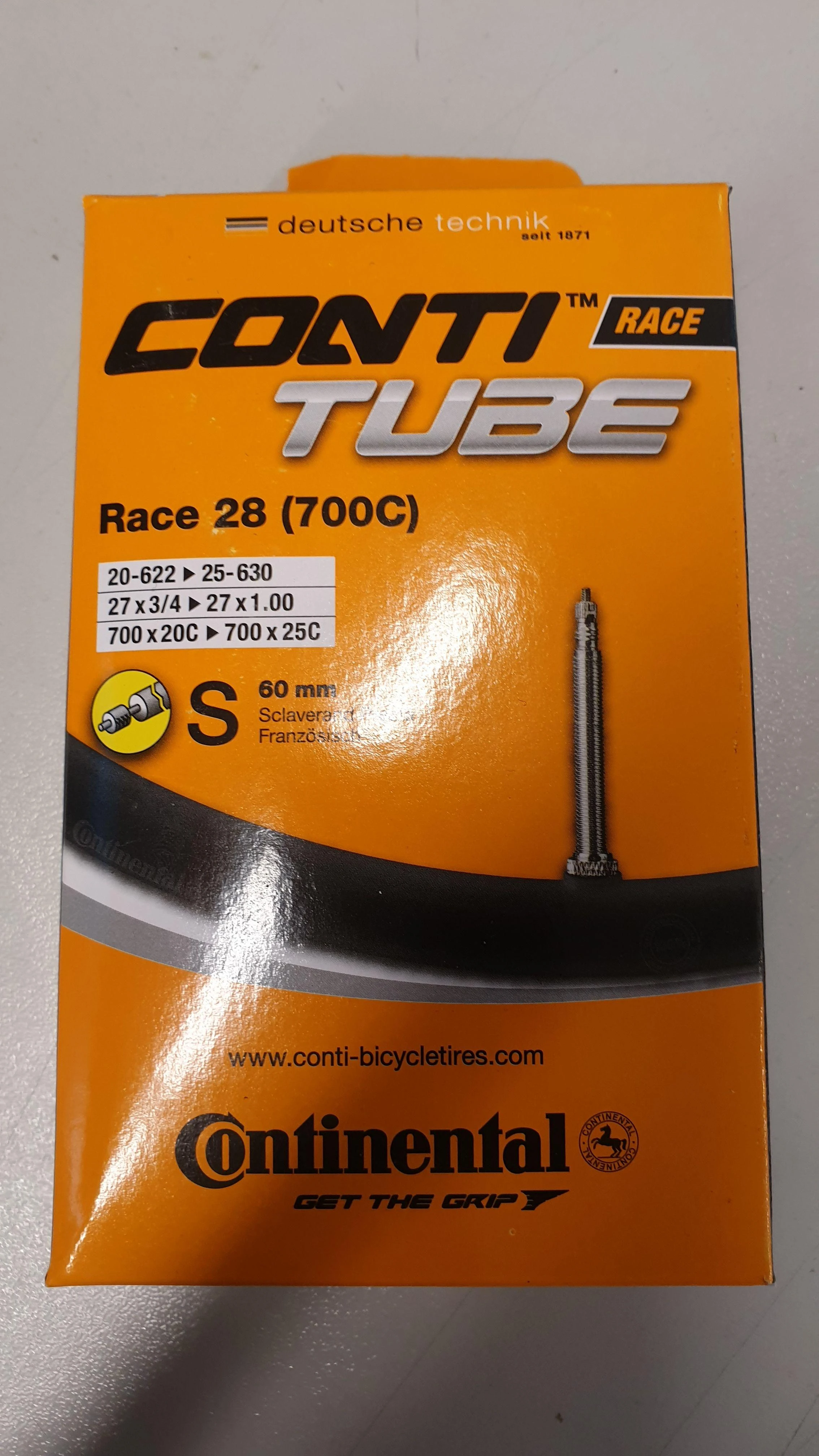 CONTINENTAL Dviračio kamera 700 x 18/25 Presta ventilis