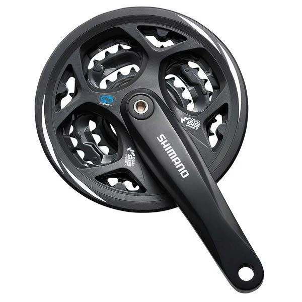 Priekinis žvaigždžių blokas Shimano ALTUS FC-M311-42T 175MM 7/8-speed juodas-42X32X22T