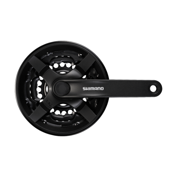 Švaistiklis Shimano 6/7/8-Speed Juodas FC-TY301 48/38/28T 170mm
