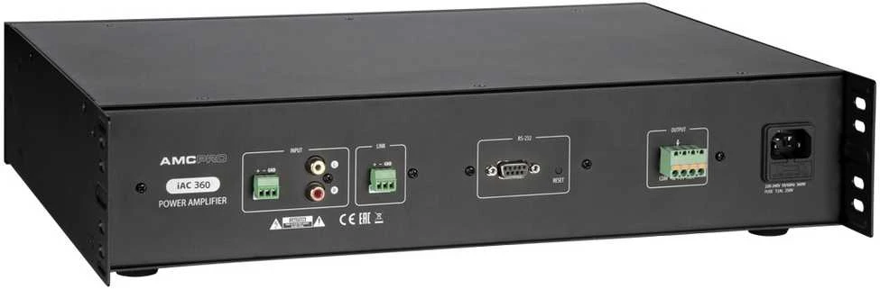 AMC iAC360DSP galios stiprintuvas su RS232 valdymu