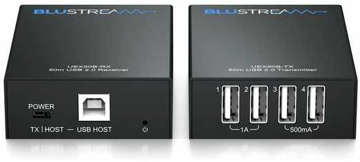 Blustream UEX50B-KIT USB2.0 signalo perdavimo sistema per CAT5e/6 kabelius (imtuvas-siųstuvas)