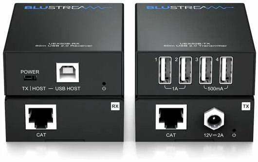 Blustream UEX50B-KIT USB2.0 signalo perdavimo sistema per CAT5e/6 kabelius (imtuvas-siųstuvas)