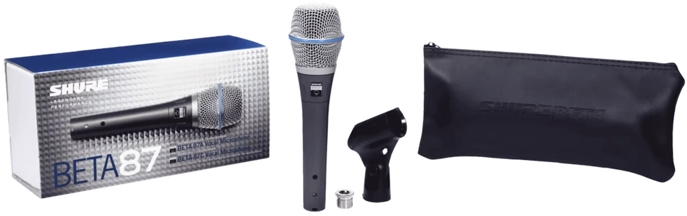 Shure Beta 87A rankinis kondensatorinis mikrofonas