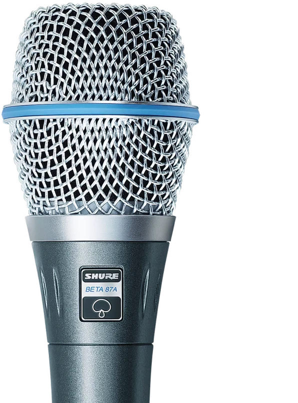 Shure Beta 87A rankinis kondensatorinis mikrofonas