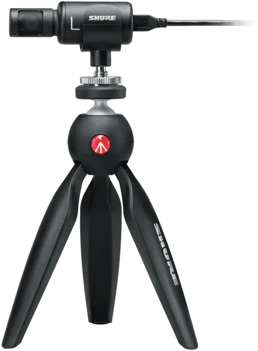 Shure Motiv MV88+DIG mikrofonas, juodas