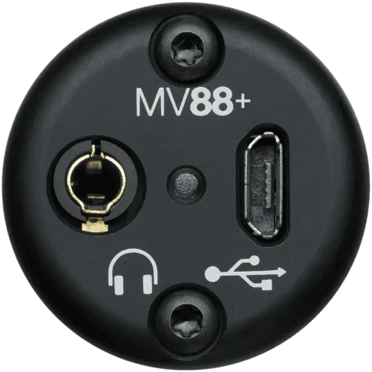 Shure Motiv MV88+DIG mikrofonas, juodas