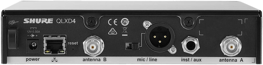 Shure QLXD4E H51 bevielio mikrofono imtuvas (534-598MHz)
