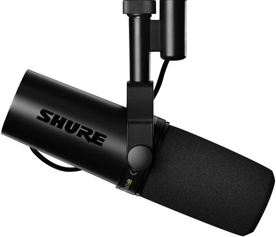 Shure | Dinaminis vokalinis mikrofonas su įmontuotu pirminiu stiprintuvu | SM7DB | Juodas