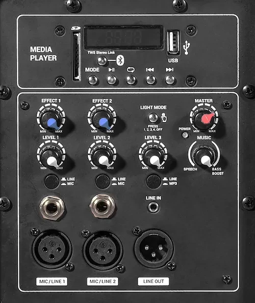 Wharfedale IS-48 aktyvi mobili garso sistema su šviesos efektais