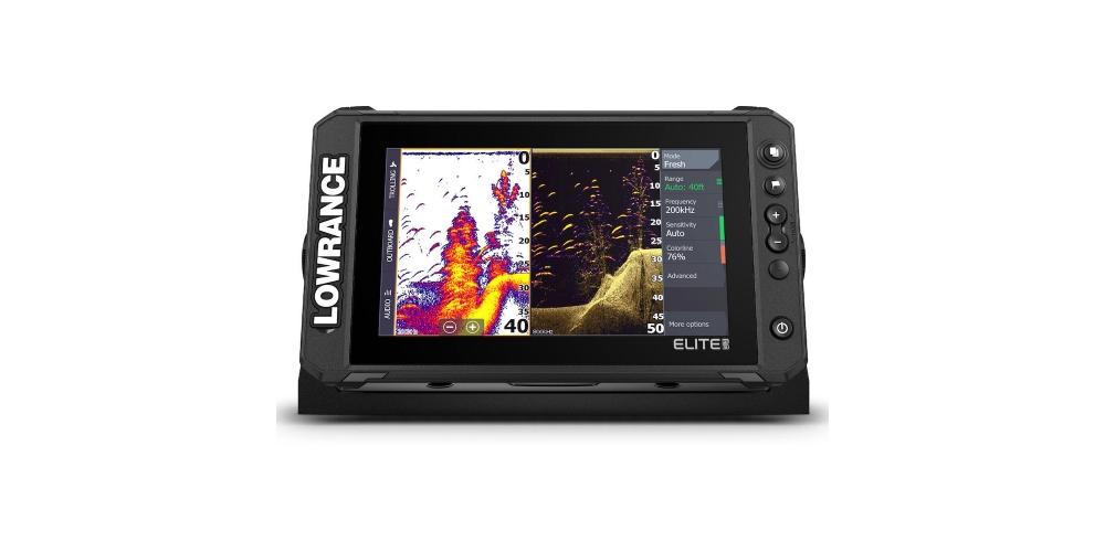 Echolotas Lowrance Elite-9 FS su sonaru Active 3-IN-1 ROW