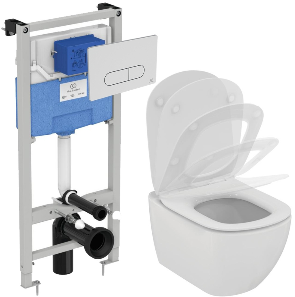 Ideal Standard Tesi AquaBlade Prosys 120M pakabinamo unitazo ir ...