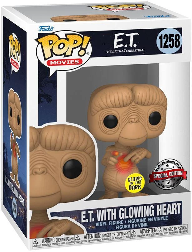 Figūrėlė Funko POP! E.T. with glowing heart glow exclusive