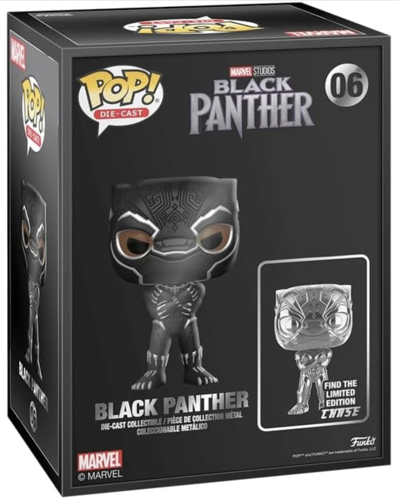 Funko POP! Marvel Juodas Panther Die Cast exclusive