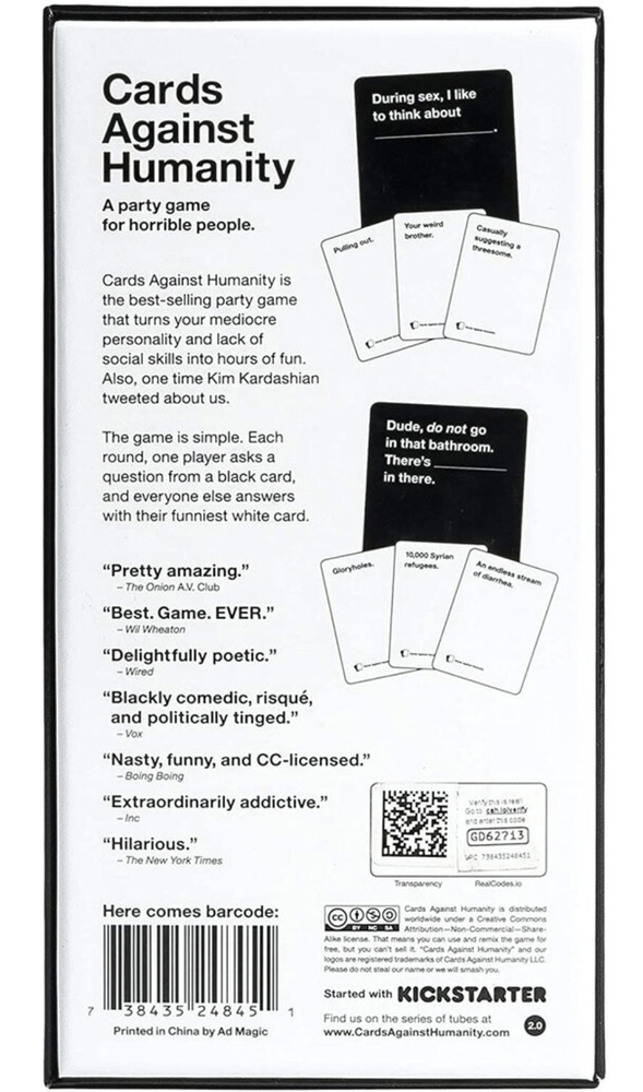 Stalo žaidimas Cards Against Humanity
