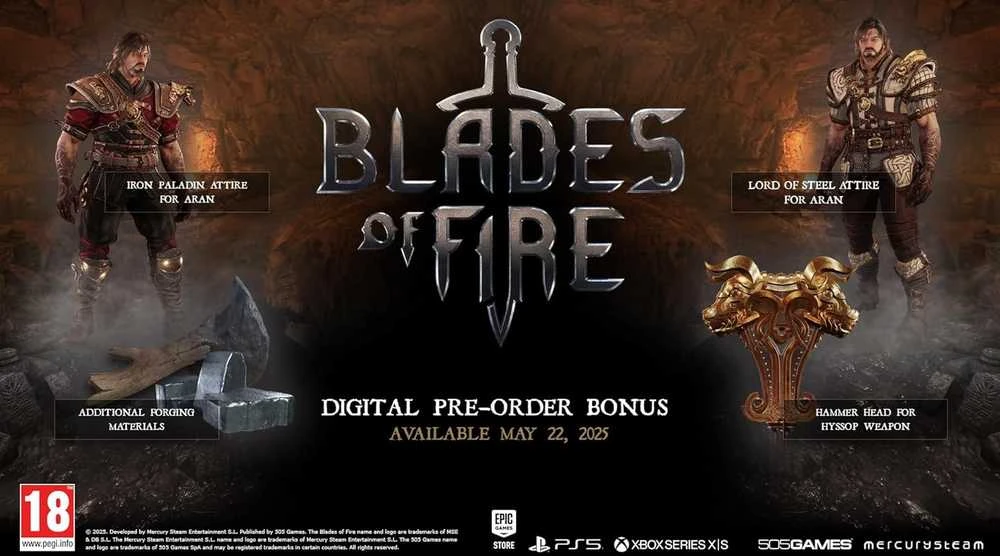 „505 Games Blades of Fire“ – pirmos dienos leidimas, PS5