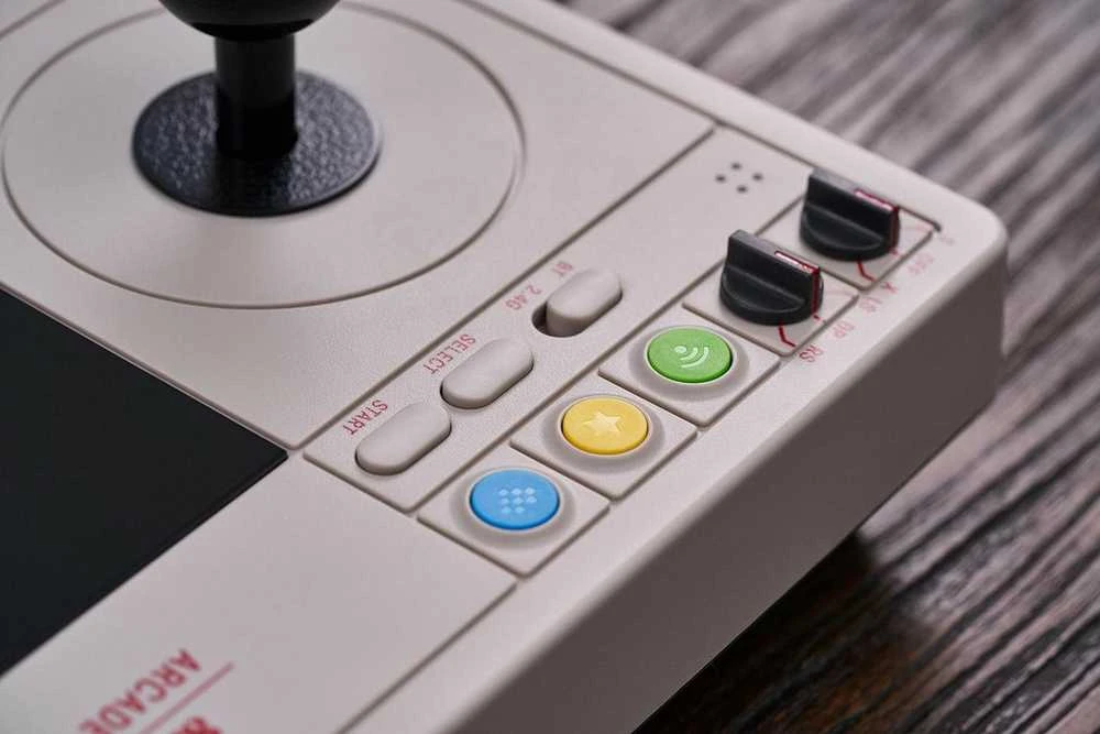 8BitDo Arcade Stick Switch ir PC (pilkas)