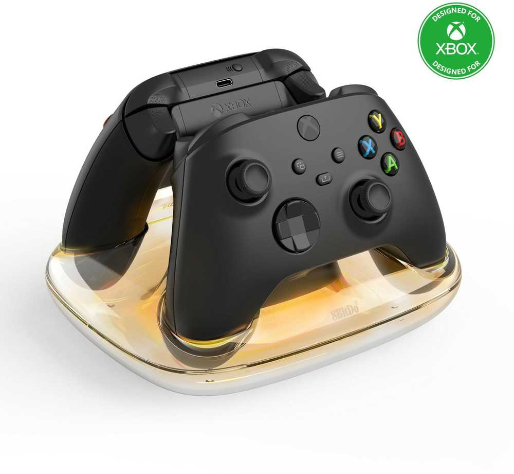 8BitDo dviguba įkrovimo stotelė XBOX valdikliams | Series X|S|One | Juoda