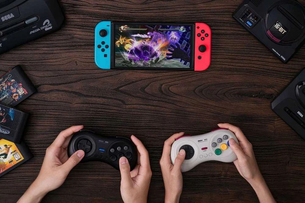 8BitDo M30 belaidis pultelis (baltas)