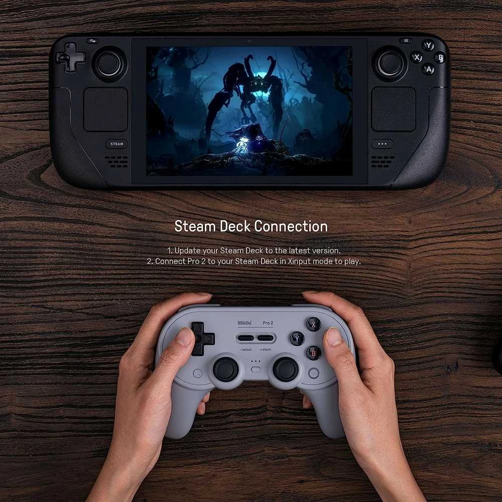 8BitDo PRO 2 belaidis pultelis (Juodas)
