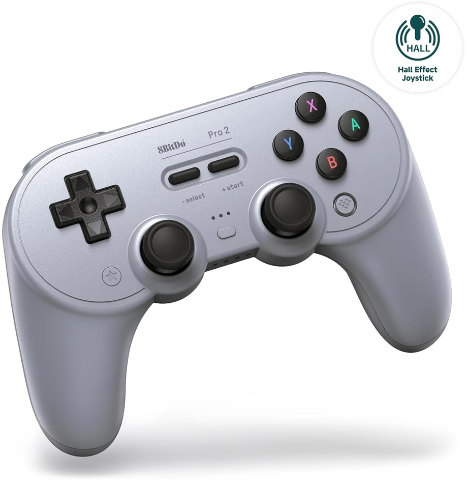 8BitDo PRO 2 Gamepad Hall Ed Belaidis valdiklis | Pilkas