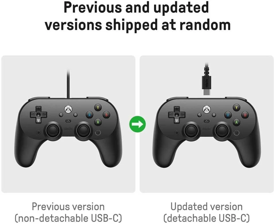 8BitDo PRO 2 laidinis pultelis (Juodas) Hall Effect, XBOX, PC