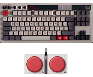 8BitDo Retro belaidė mechaninė klaviatūra (Hot-Swap) (Kailh Box Baltas switch, UK) - (N Edition)