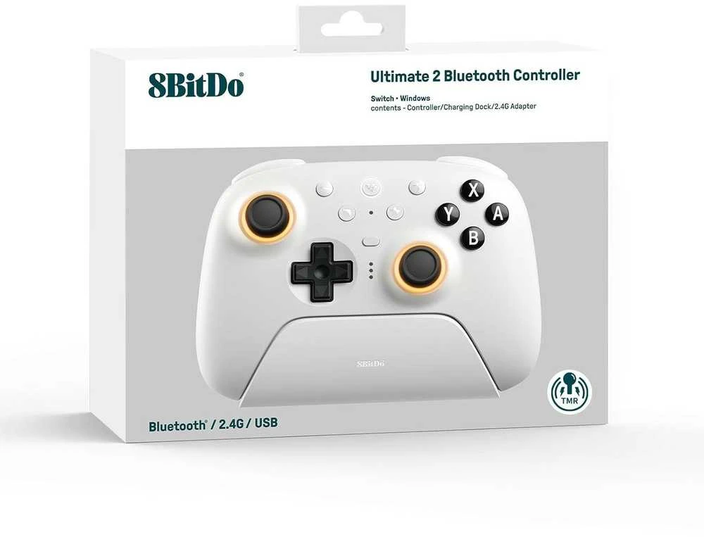 8BitDo Ultimate 2 BT belaidis valdiklis | Baltas