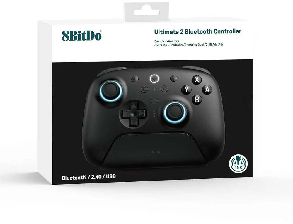 8BitDo Ultimate 2 BT belaidis valdiklis | Juodas