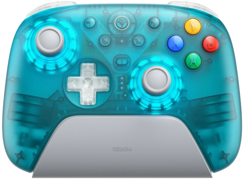 8BitDo Ultimate 2.4G Belaidis pultelis | Clear Mėlyna