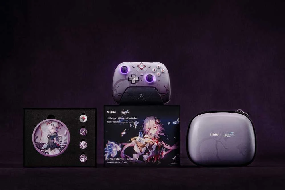 8BitDo Ultimate 2.4G belaidis pultelis (Honkai: Star Rail - Evernight Edition)
