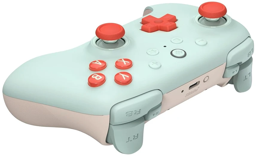Belaidis žaidimų pultas 8BitDo Ultimate 2C Wireless | spalva: mėtų/raudona