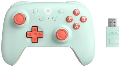 Belaidis žaidimų pultas 8BitDo Ultimate 2C Wireless | spalva: mėtų/raudona