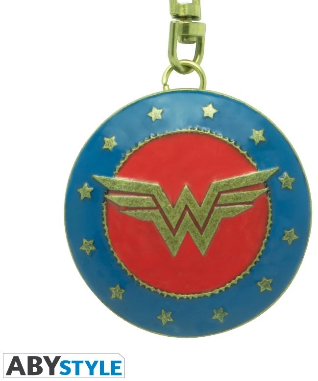 Abysse Corp DC COMICS 3D raktų pakabukas – „Wonder Woman“ skydas