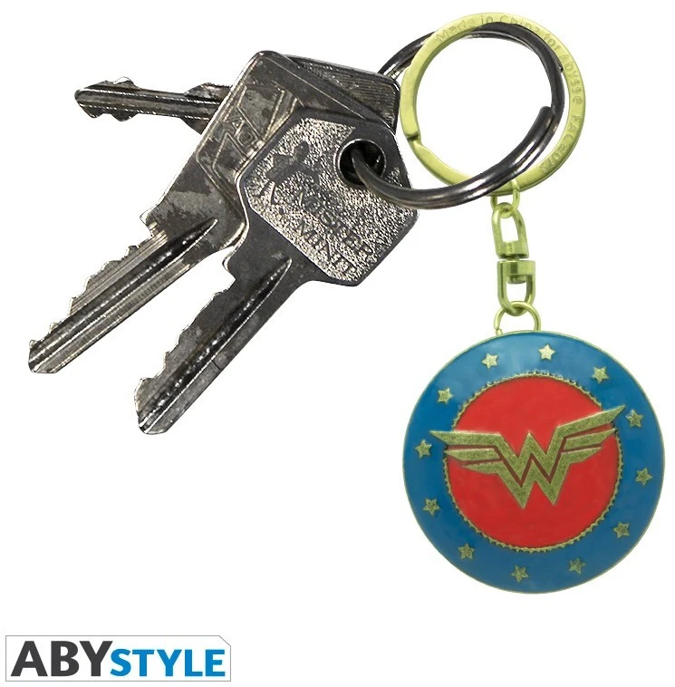 Abysse Corp DC COMICS 3D raktų pakabukas – „Wonder Woman“ skydas
