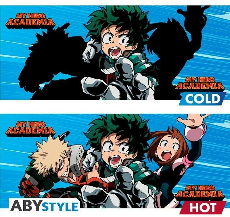 Abysse Corp „MY HERO ACADEMIA“ puodelis – „Heroes“ | Reaguojantis į karštį (320 ml)