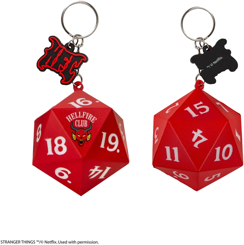 Abysse Corp Stranger Things - Squishy Hellfire Club - raktų pakabukas