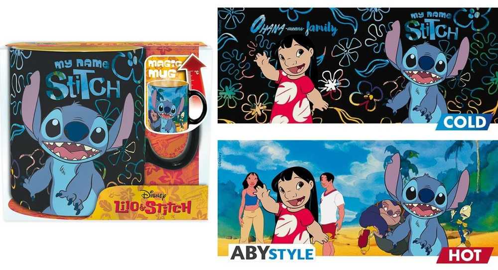 ABYstyle DISNEY Puodelis - Lilo & Stitch| Reaguojantis į karštį 460 ml