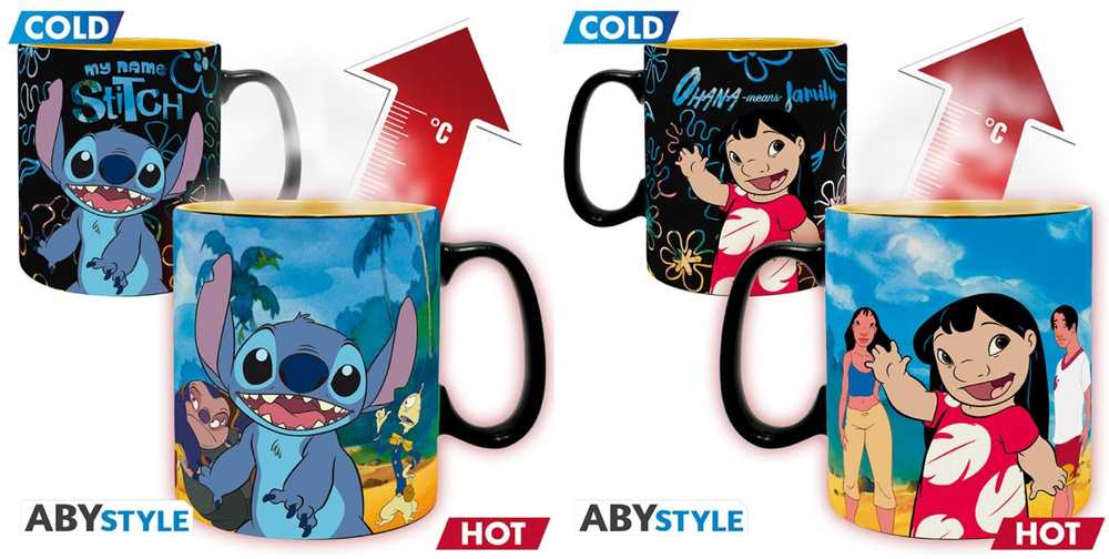 ABYstyle DISNEY Puodelis - Lilo & Stitch| Reaguojantis į karštį 460 ml