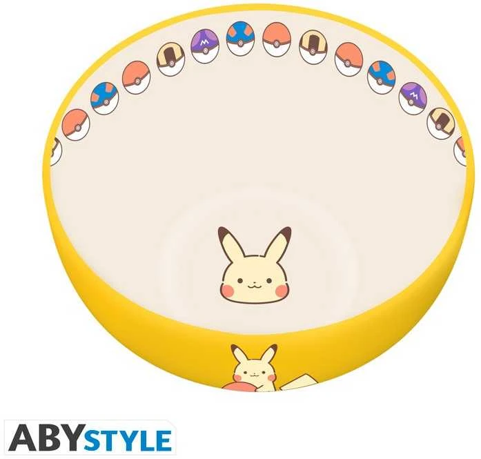 Pikachu dubenėlis su pokebolų dekoru