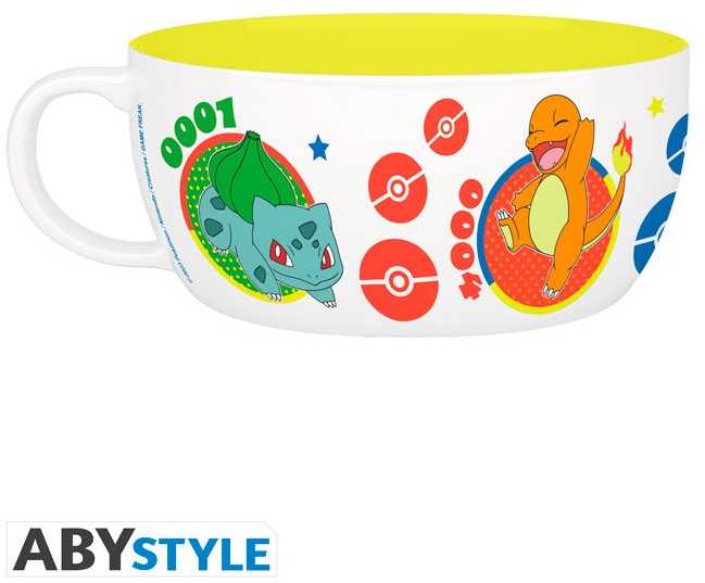 Abysse ABYstyle POKEMON Pusryčių Rinkinys: Puodukas ir Dubenėlis - Pikachu & Kanto Starters