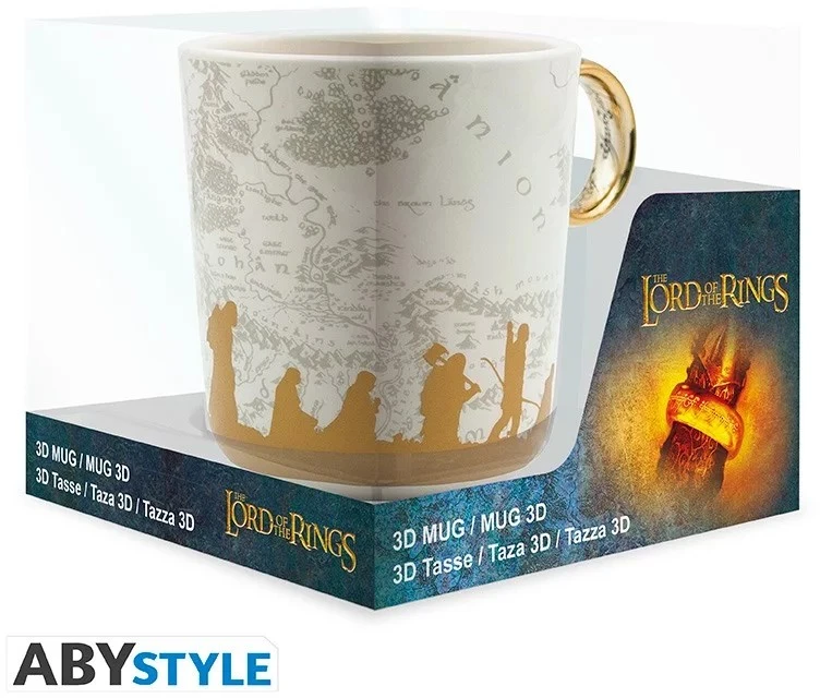 ABYstyle The Lord Of The Rings 3D puodelis su žiedu | 460 ml