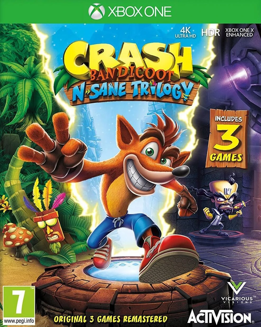 Kompiuterinis žaidimas ACTIVISION Crash Bandicoot N. Sane Trilogy XBOX ONE EN (P)