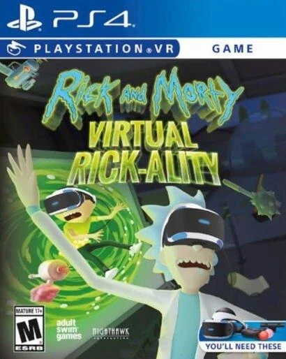 Suaugusiųjų plaukimo žaidimai „Rick & Morty: Virtual Rick-ality VR PS4“.