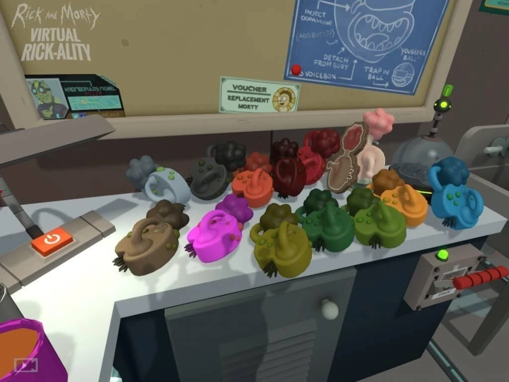 Suaugusiųjų plaukimo žaidimai „Rick & Morty: Virtual Rick-ality VR PS4“.