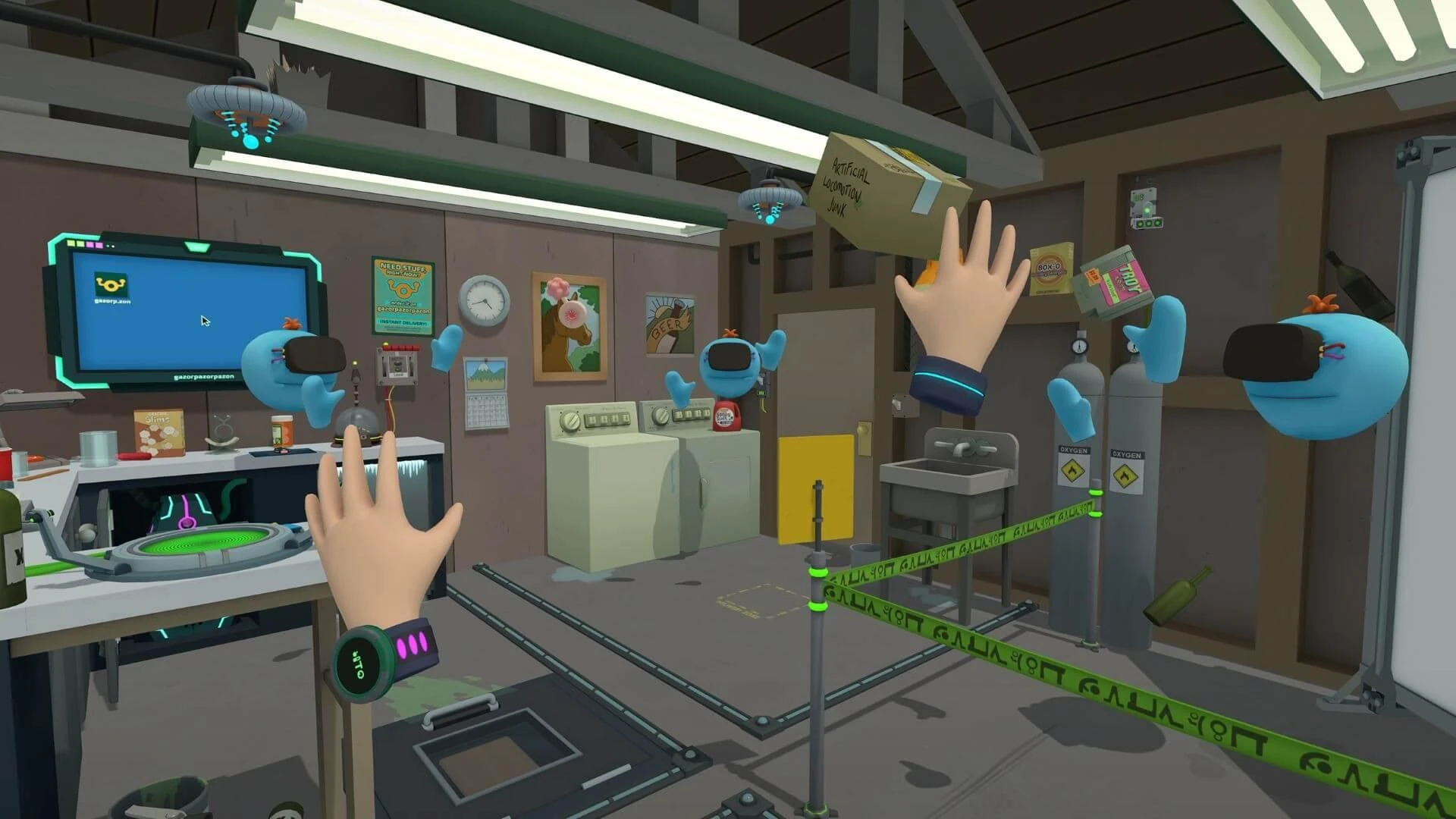 Suaugusiųjų plaukimo žaidimai „Rick & Morty: Virtual Rick-ality VR PS4“.