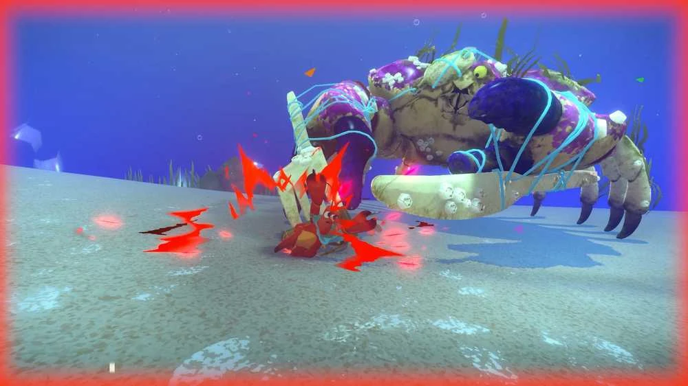 Aggro Crab Agrastinis krabas. Dar vienas krabo lobis.