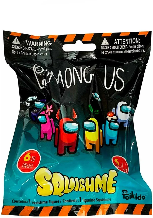 Hero „Among Us“ – „SquishMe“ – minkštas žaislas „Blind Bag“