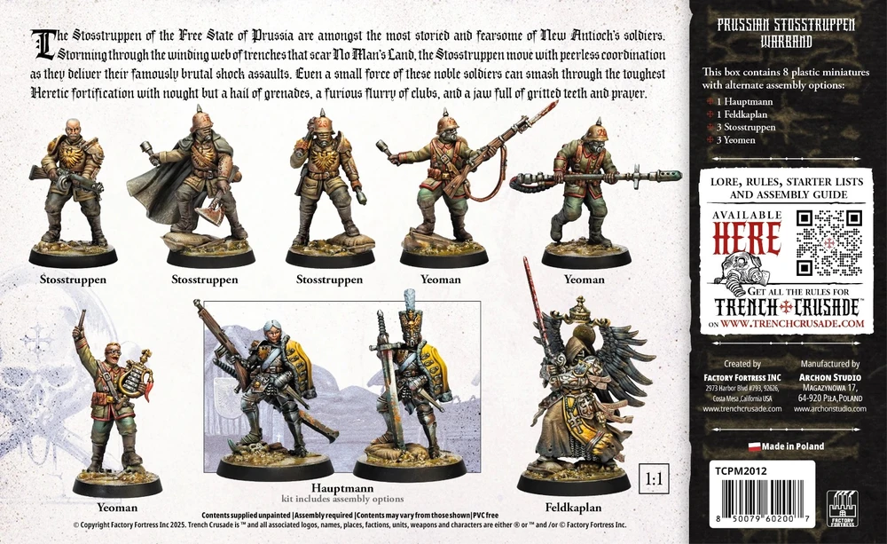 Archon Studio Trench Crusade Prussian Stosstruppen Warband